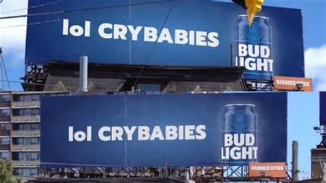 budweiser billboard crybabies|Fact check: No, Bud Light didnt make crybabies billboard